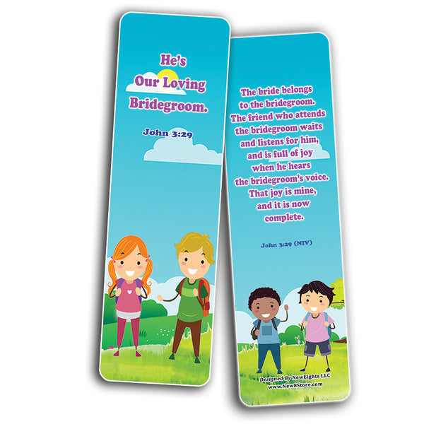 NewEights Jesus Throughout the Bible Bookmarks Series 3 (60-Pack) - VBS Sunday School Easter Baptism Thanksgiving Christmas Rewards Encouragement Cards Scriptures