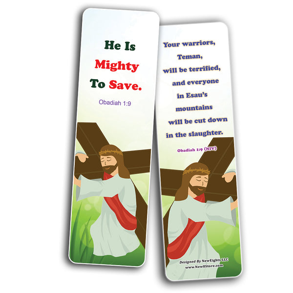 NewEights Jesus Throughout the Bible Bookmarks Series 5 (60-Pack) - Reverence Bible Texts VBS Sunday School Easter Baptism Thanksgiving Christmas Rewards Encouragement Motivational Gift