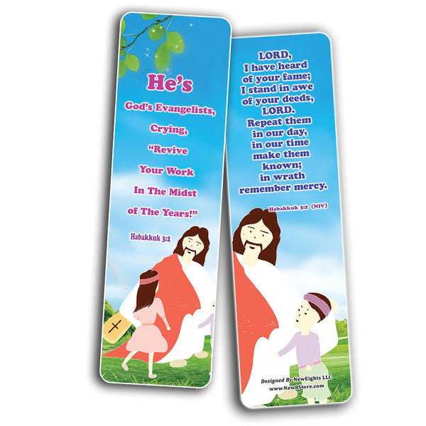NewEights Jesus Throughout the Bible Bookmarks Series 5 (60-Pack) - Reverence Bible Texts VBS Sunday School Easter Baptism Thanksgiving Christmas Rewards Encouragement Motivational Gift