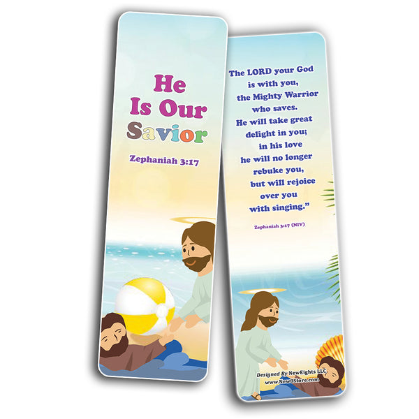 NewEights Jesus Throughout the Bible Bookmarks Series 5 (60-Pack) - Reverence Bible Texts VBS Sunday School Easter Baptism Thanksgiving Christmas Rewards Encouragement Motivational Gift