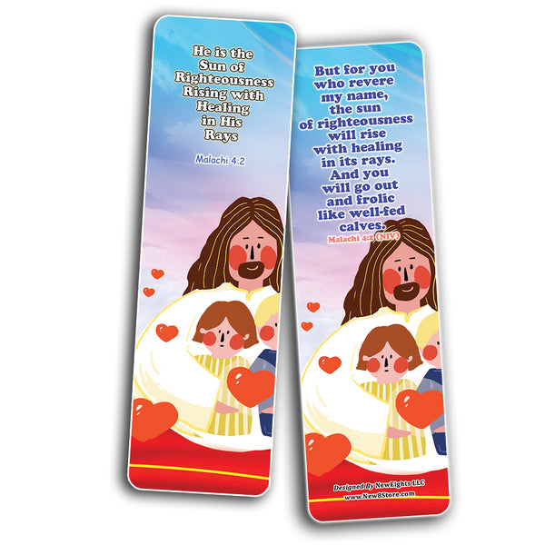 NewEights Jesus Throughout the Bible Bookmarks Series 6 (60-Pack) - Reverence Bible Texts VBS Sunday School Easter Baptism Thanksgiving Christmas Rewards Encouragement Motivational Gift