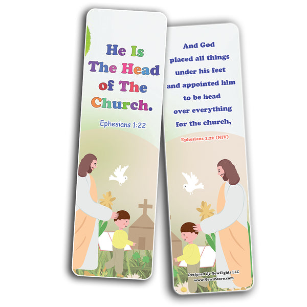 NewEights Jesus Throughout the Bible Bookmarks Series 8 (60-Pack) - VBS Sunday School Easter Baptism Thanksgiving Christmas Rewards Encouragement Gift Motivational Cards Scriptures