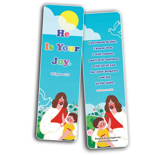 NewEights Jesus Throughout the Bible Bookmarks Series 8 (30-Pack) - Stocking Stuffers Church Ministry - Bible Study Church Supplies Teacher Classroom Incentive Gifts