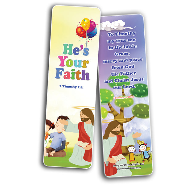 NewEights Jesus Throughout the Bible Bookmarks Series 8 (60-Pack) - VBS Sunday School Easter Baptism Thanksgiving Christmas Rewards Encouragement Gift Motivational Cards Scriptures