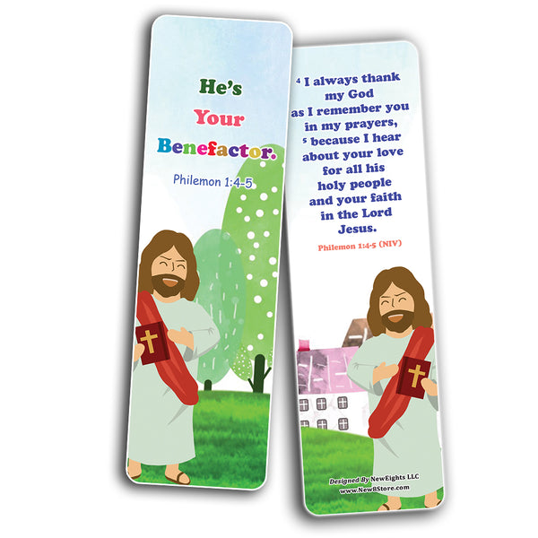 NewEights Jesus Throughout the Bible Bookmarks Series 9 (30-Pack) - Stocking Stuffers Bible Study Materials Scriptures - Church Ministry Bible Study Church Supplies Teacher Incentive Gifts