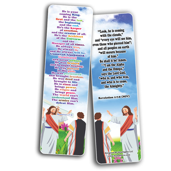 NewEights Jesus Throughout the Bible Bookmarks Series 10 (30-Pack) - Reverence Bible Texts VBS Sunday School Easter Baptism Thanksgiving Christmas Rewards Encouragement Motivational Gift