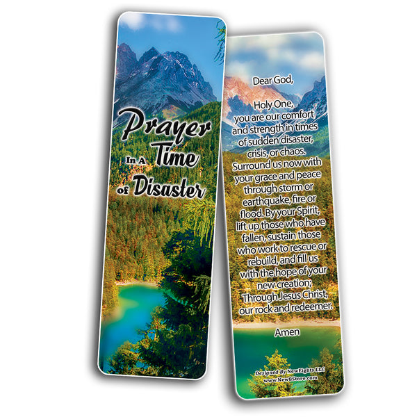 NewEights Prayers in Times of Natural Disaster Bookmark (30-Pack)