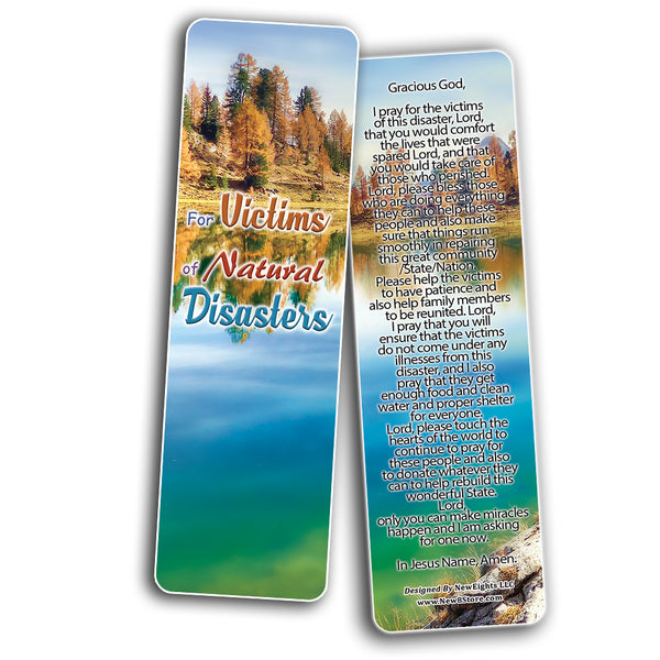 NewEights Prayers in Times of Natural Disaster Bookmark (60-Pack)