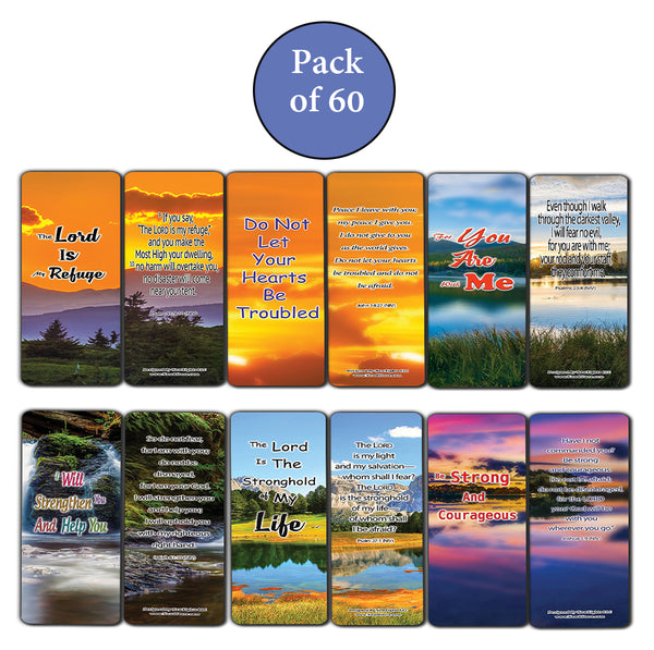 NewEights Bible Verses to Help Us Worship through the Storm Bookmarks (60-Pack) - Christian Stocking Stuffers Encouragement - Church Ministry Bible Study Sunday School Supplies Teacher Classroom Gifts