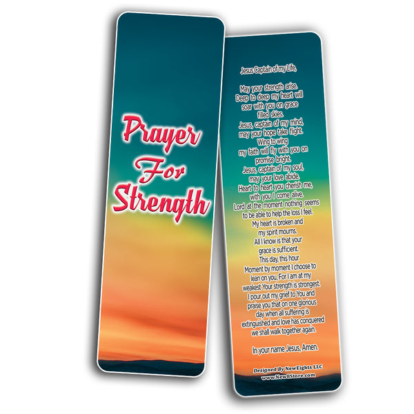 NewEights Prayers for Healing During Difficult Time Bookmarks (30-Pack) - Stocking Stuffers Adoration Devotional Bible Study - Church Ministry Supplies Incentive Gifts Giveaways