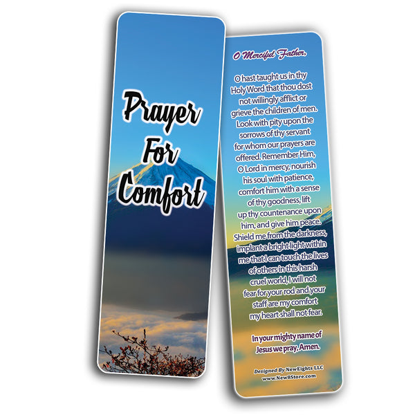 NewEights Prayers for Healing During Difficult Time Bookmarks (30-Pack) - Stocking Stuffers Adoration Devotional Bible Study - Church Ministry Supplies Incentive Gifts Giveaways