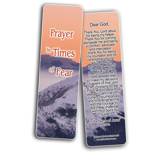 NewEights Encouraging Prayers During Difficult Time Bookmarks (60-Pack) - Sunday School Easter Baptism Thanksgiving Christmas Rewards Encouragement Gift Motivational Cards Scriptures - Gift Token
