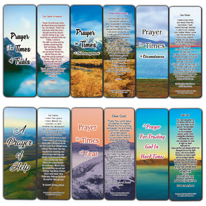 NewEights Encouraging Prayers During Difficult Time Bookmarks (30-Pack) - Stocking Stuffers for Kids & Teens Church Ministry - Bible Study Church Supplies Incentive Gifts - Colorful & Unique Designs