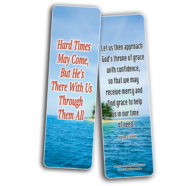 Having Strength During Hard Times Bible Bookmarks (30-Pack) - Reverence Bible Texts Sunday School Easter Baptism Thanksgiving Christmas Rewards Encouragement Motivational Gift