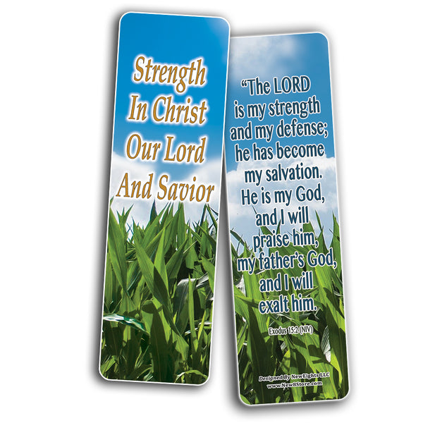 Having Strength During Hard Times Bible Bookmarks (30-Pack) - Reverence Bible Texts Sunday School Easter Baptism Thanksgiving Christmas Rewards Encouragement Motivational Gift