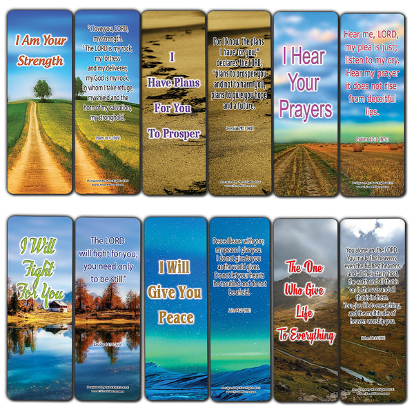 NewEights 6 Promises from God Bible Bookmarks (30-Pack) - Stocking Stuffers Devotional Bible Study - Church Ministry Supplies Incentive Gifts