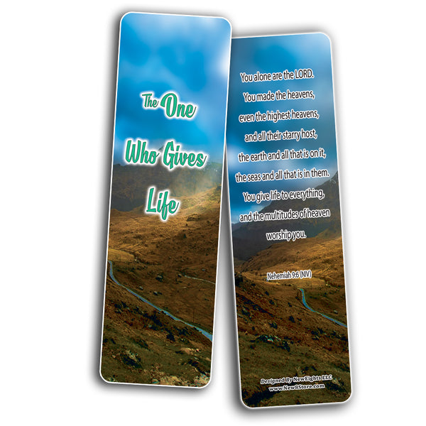 NewEights The Creator of Your Life Bible Bookmarks (30-Pack) - Scriptures Sunday School Church Memory Verse Sunday School Rewards - Christian Stocking Stuffers Birthday Party Gifts Assorted Bulk Pack