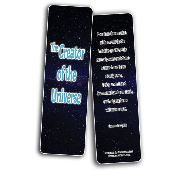 NewEights The Creator of Your Life Bible Bookmarks (60-Pack) - Christian Stocking Stuffers Encouragement - Church Ministry Bible Study Sunday School Supplies Teacher Classroom Incentive Gifts