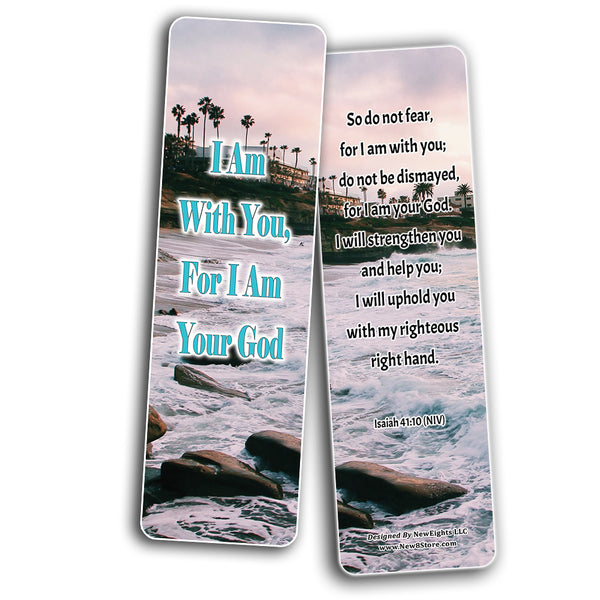 NewEights My God Is Stronger Than My Problems Bible Bookmarks (60-Pack) - Sunday School Easter Baptism Thanksgiving Christmas Rewards Encouragement Gift