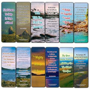 NewEights My God Is Stronger Than My Problems Bible Bookmarks (60-Pack) - Sunday School Easter Baptism Thanksgiving Christmas Rewards Encouragement Gift