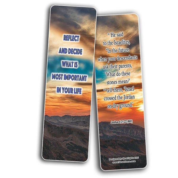 NewEights 6 Ways to Leave a Great Legacy Bible Bookmarks (60-Pack) - Church Memory Verse Sunday School Rewards Scriptures - Christian Stocking Stuffers Birthday Party Favors Assorted Bulk Pack
