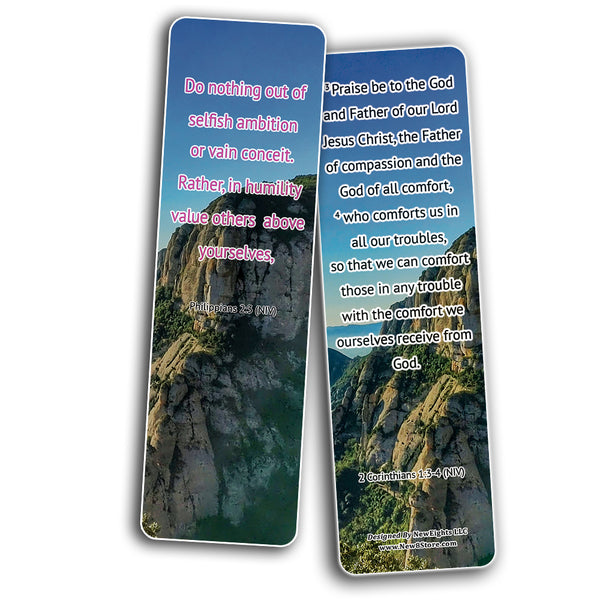 Show Empathy To Others Bible Bookmarks (60-Pack) - Showing Mercy To Others Scripture Cards Variety Bulk Buy - VBS Sunday School Baptism Thanksgiving Christmas Rewards Inspirational Gift