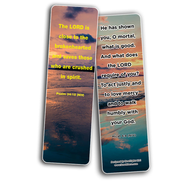 Show Empathy To Others Bible Bookmarks (60-Pack) - Showing Mercy To Others Scripture Cards Variety Bulk Buy - VBS Sunday School Baptism Thanksgiving Christmas Rewards Inspirational Gift