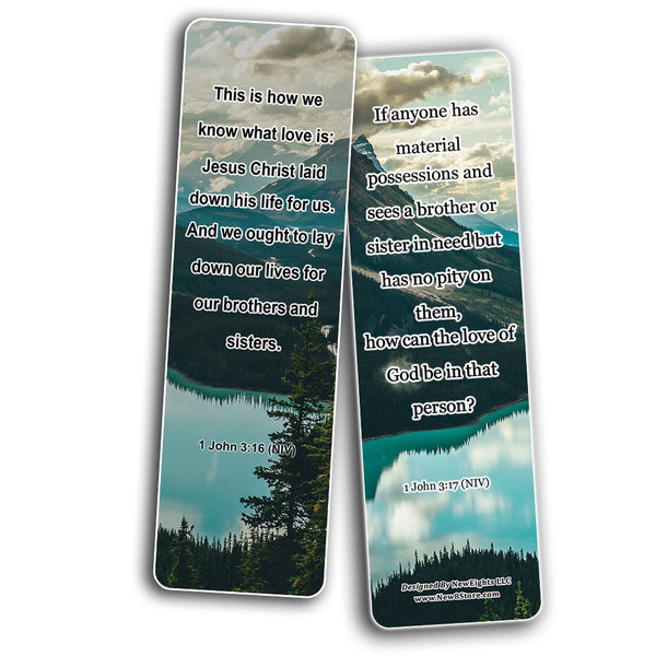 Show Empathy To Others Bible Bookmarks (60-Pack) - Showing Mercy To Others Scripture Cards Variety Bulk Buy - VBS Sunday School Baptism Thanksgiving Christmas Rewards Inspirational Gift