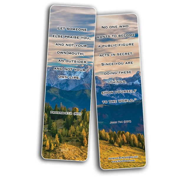 Become The Best Version of Yourself Bible Bookmarks (30-Pack) - Stocking Stuffers Devotional Bible Study - Church Ministry Supplies Teacher Classroom Incentive Gifts