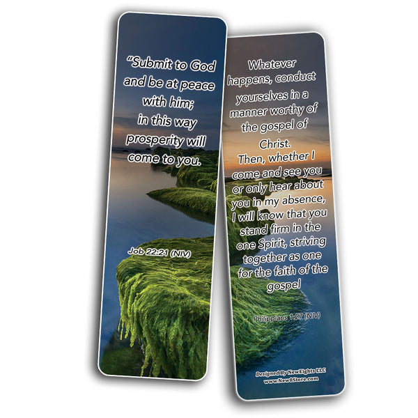 Become The Best Version of Yourself Bible Bookmarks (30-Pack) - Stocking Stuffers Devotional Bible Study - Church Ministry Supplies Teacher Classroom Incentive Gifts
