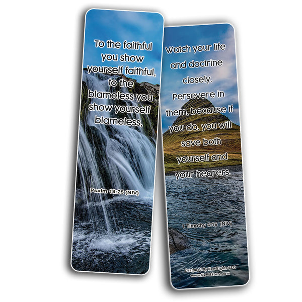 Become The Best Version of Yourself Bible Bookmarks (60-Pack) - VBS Sunday School Easter Baptism Thanksgiving Christmas Rewards Encouragement Motivational Gift
