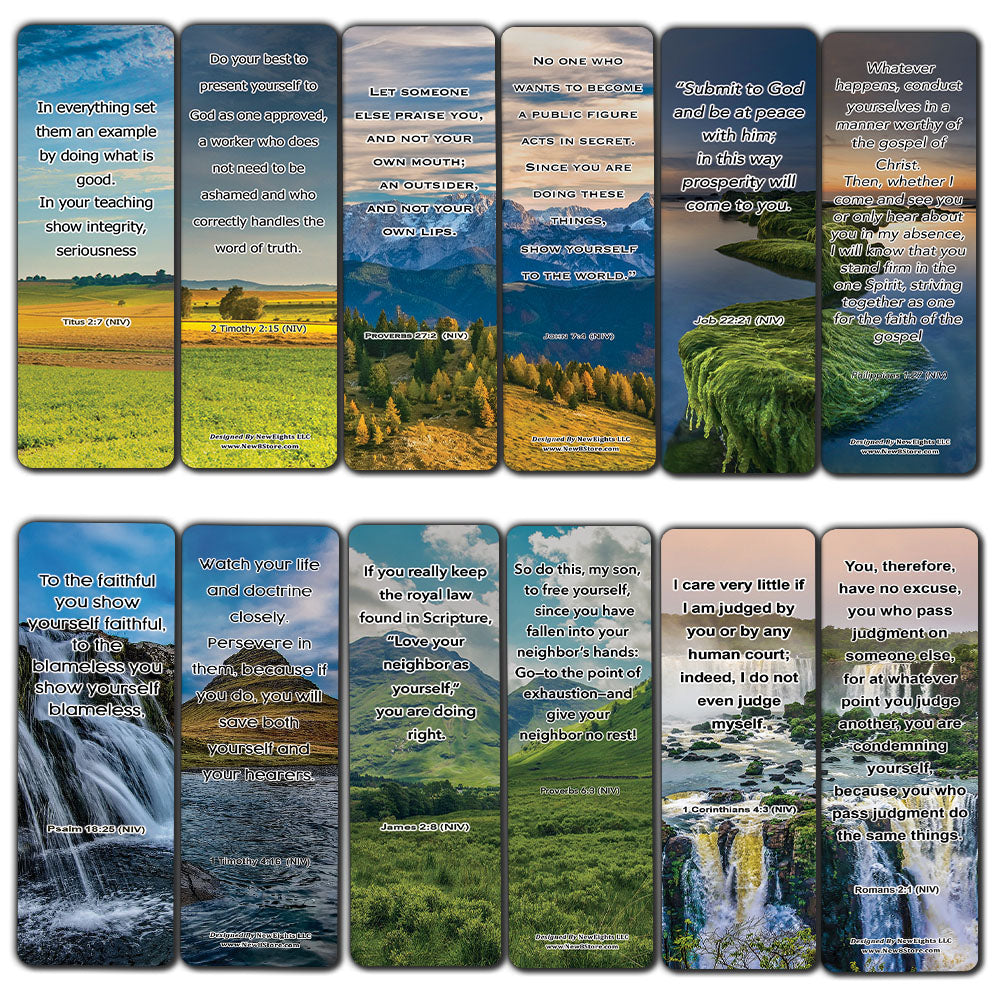 Become The Best Version of Yourself Bible Bookmarks (60-Pack) - VBS Sunday School Easter Baptism Thanksgiving Christmas Rewards Encouragement Motivational Gift