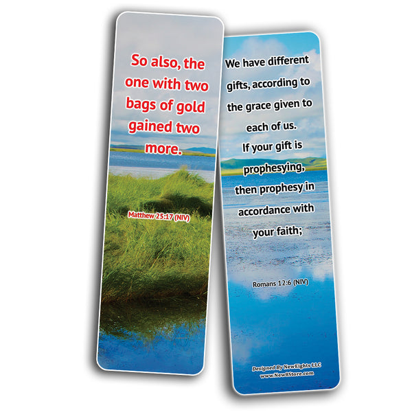 Consecrate Your Talents To The Lord Bible Bookmarks (30-Pack) - Reverence Bible Texts Sunday School Easter Baptism - Thanksgiving Christmas Rewards Encouragement Motivational Gift