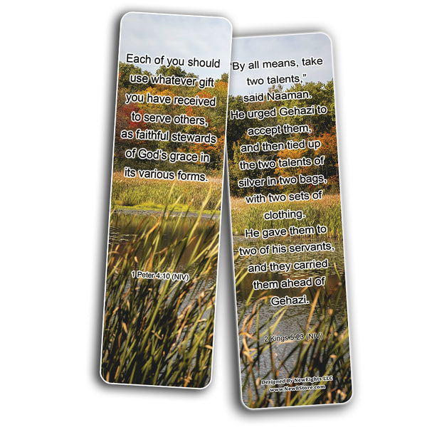 Consecrate Your Talents To The Lord Bible Bookmarks (30-Pack) - Reverence Bible Texts Sunday School Easter Baptism - Thanksgiving Christmas Rewards Encouragement Motivational Gift