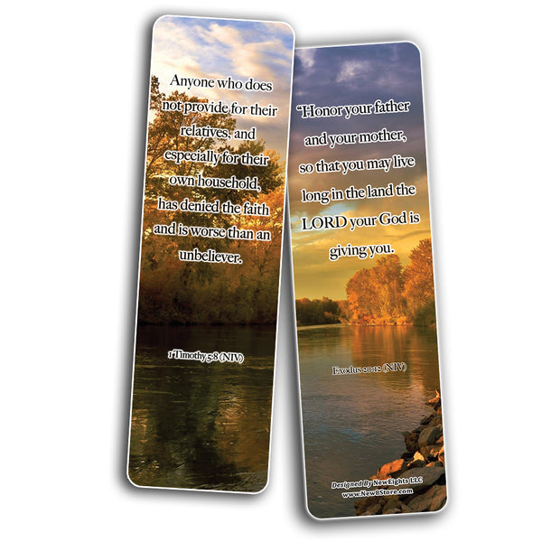 Create The Family You Always Wanted Bible Bookmarks (60-Pack) - VBS Sunday School Easter Baptism - Thanksgiving Christmas Rewards Encouragement Motivational Gift