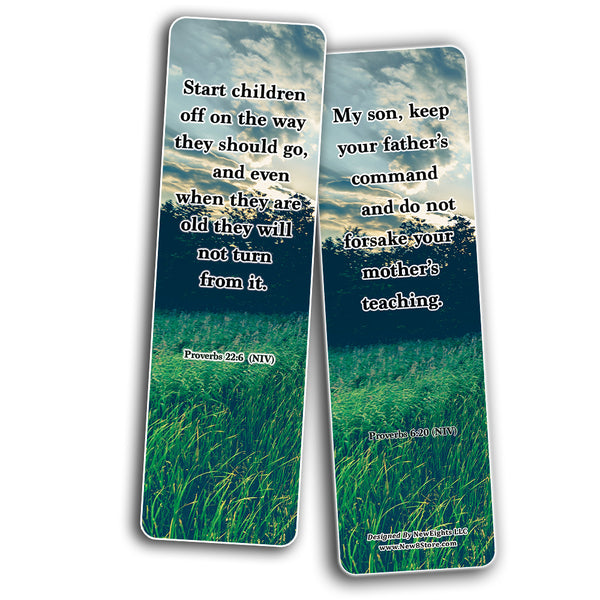 Create The Family You Always Wanted Bible Bookmarks (60-Pack) - VBS Sunday School Easter Baptism - Thanksgiving Christmas Rewards Encouragement Motivational Gift
