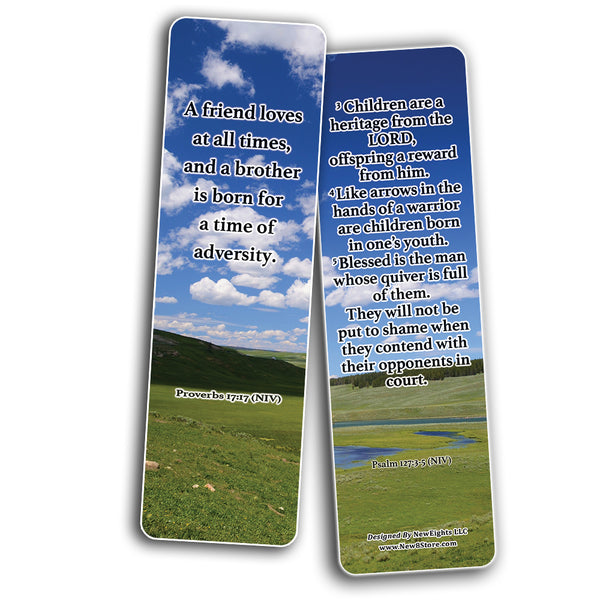 Create The Family You Always Wanted Bible Bookmarks (60-Pack) - VBS Sunday School Easter Baptism - Thanksgiving Christmas Rewards Encouragement Motivational Gift