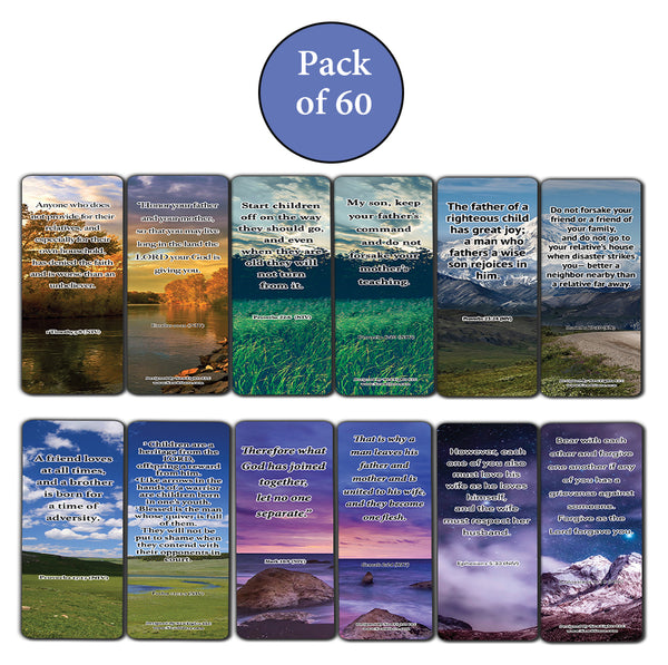 Create The Family You Always Wanted Bible Bookmarks (60-Pack) - VBS Sunday School Easter Baptism - Thanksgiving Christmas Rewards Encouragement Motivational Gift