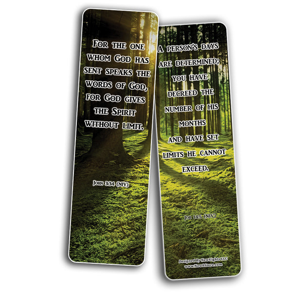 Knowing Your Limitations Bible Bookmarks (30-Pack) - Scriptures VBS Sunday School Church Memory Verse Sunday School Rewards - Christian Stocking Stuffers Birthday Party Gifts Assorted Bulk Pack
