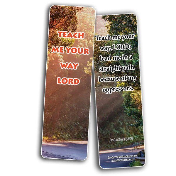 Have Your Way Lord Bible Bookmarks (30-Pack) - Sunday School Easter Baptism - Thanksgiving Christmas Rewards Encouragement Gift Motivational Cards Scriptures