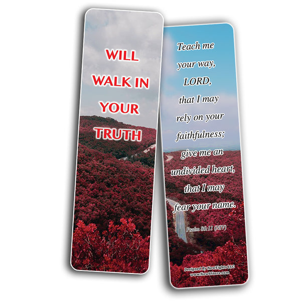 Have Your Way Lord Bible Bookmarks (30-Pack) - Sunday School Easter Baptism - Thanksgiving Christmas Rewards Encouragement Gift Motivational Cards Scriptures