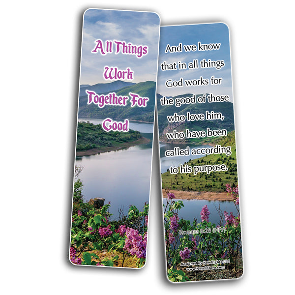 God Knows The Best For You Bible Bookmarks (30-Pack) - Scriptures Sunday School Church Memory Verse Sunday School Rewards - Christian Stocking Stuffers Birthday Party Gifts Assorted Bulk Pack