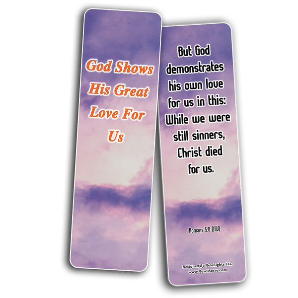 God Knows The Best For You Bible Bookmarks (30-Pack) - Scriptures Sunday School Church Memory Verse Sunday School Rewards - Christian Stocking Stuffers Birthday Party Gifts Assorted Bulk Pack