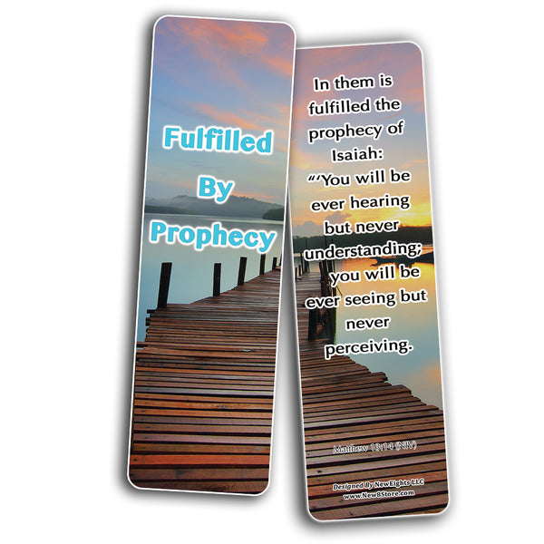 NewEights Living A Fulfilled Life Bible Bookmarks (30-Pack) - Stocking Stuffers Encouragement Tool - Bible Study Church Supplies Teacher Classroom Incentive Gifts