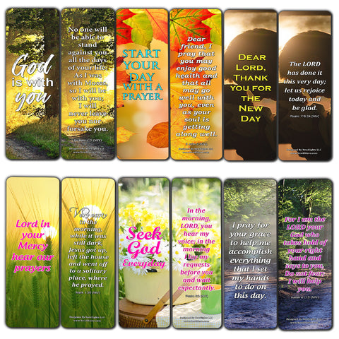 Good Morning Devotional Scriptures From Bible Bookmarks (60-Pack)