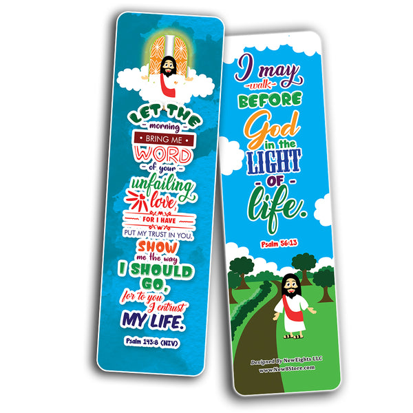 Walk in the Light Bible Verse Bookmarks