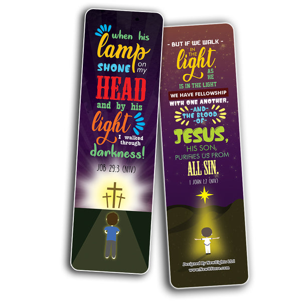 Walk in the Light Bible Verse Bookmarks