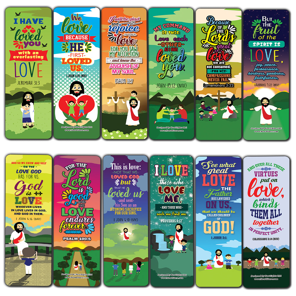 You are Loved Bible Verse Bookmarks