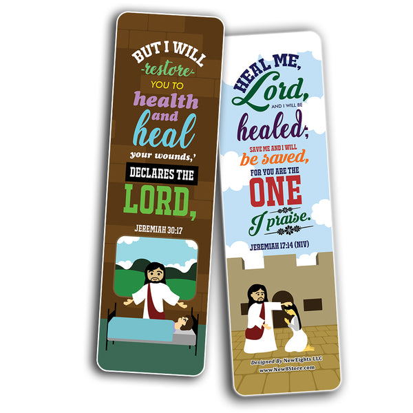 The Healing Prayers Bible Verse Bookmarks