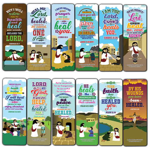 The Healing Prayers Bible Verse Bookmarks